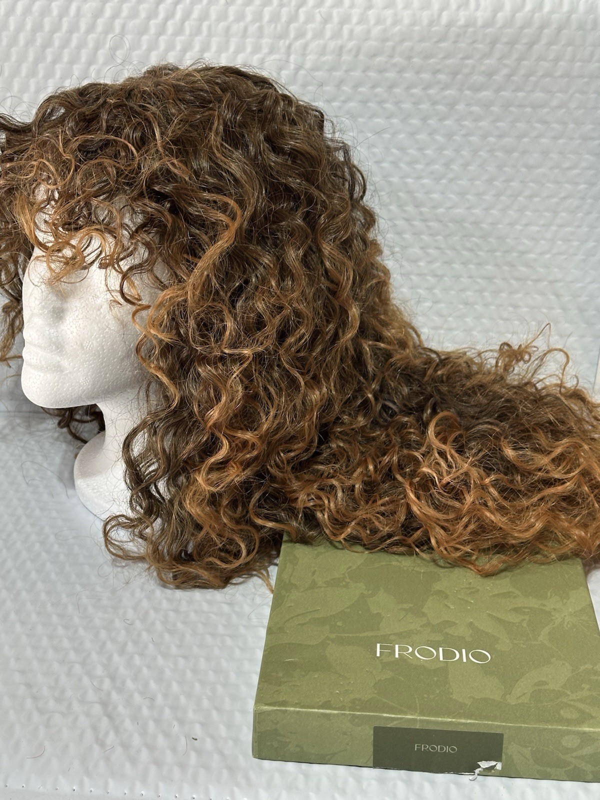 Frodio Natural Curly Human Hair Blend Ready To Wear Half Wig