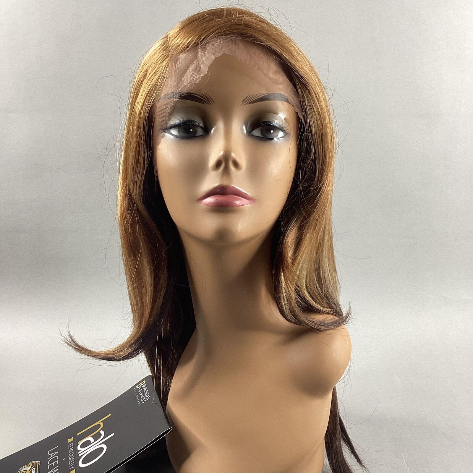 LW-Juliet Straight #D4326 Brown Blonde Remi Quality Lace Wig Curl Safe