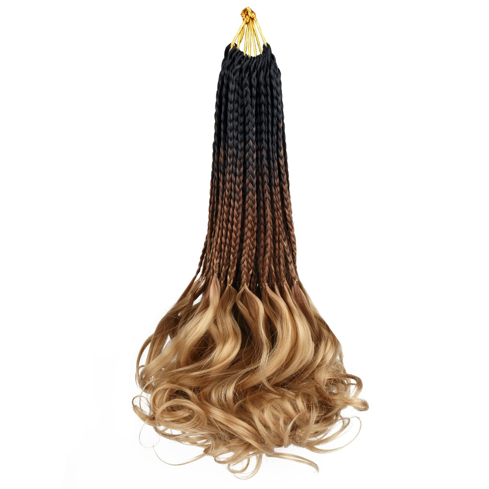 Hahoness French Curl Braids Crochet Hair For Black Women – 14 Inch 8 Packs