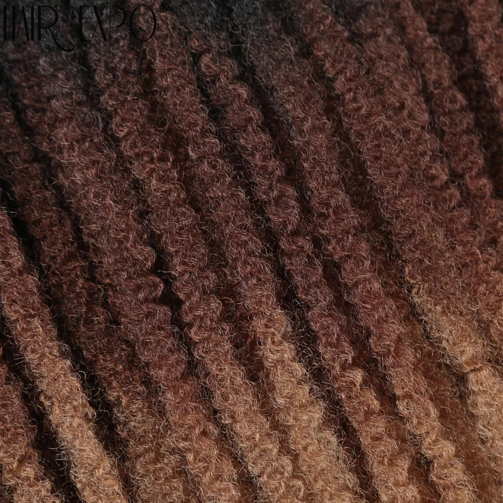 18 Inch Ombre Marley Hair Synthetic Braiding Hair for Afro Kinky Twist Braiding