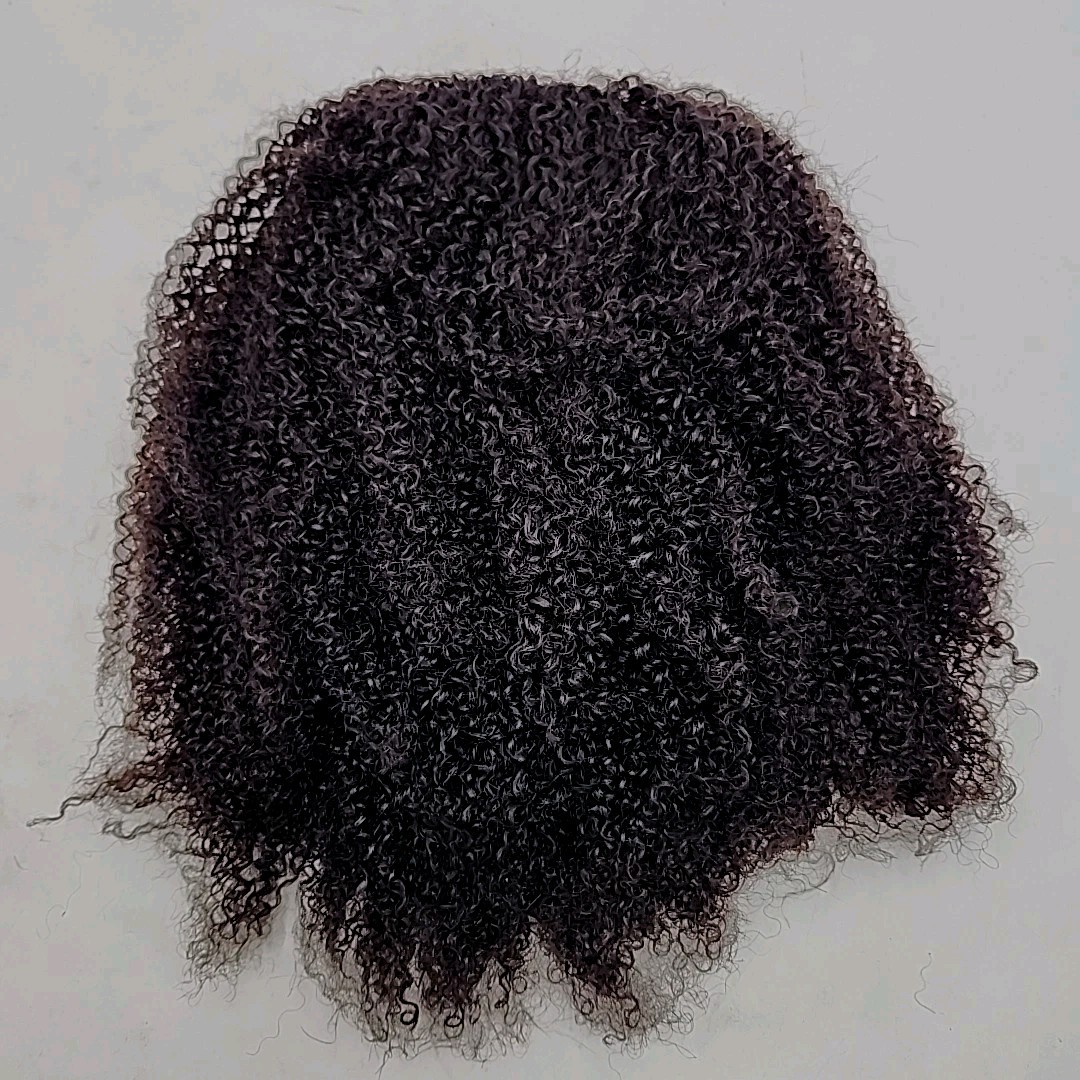 NEW OQ Hair Afro Curly Drawstring Half Wig 16″ Bob