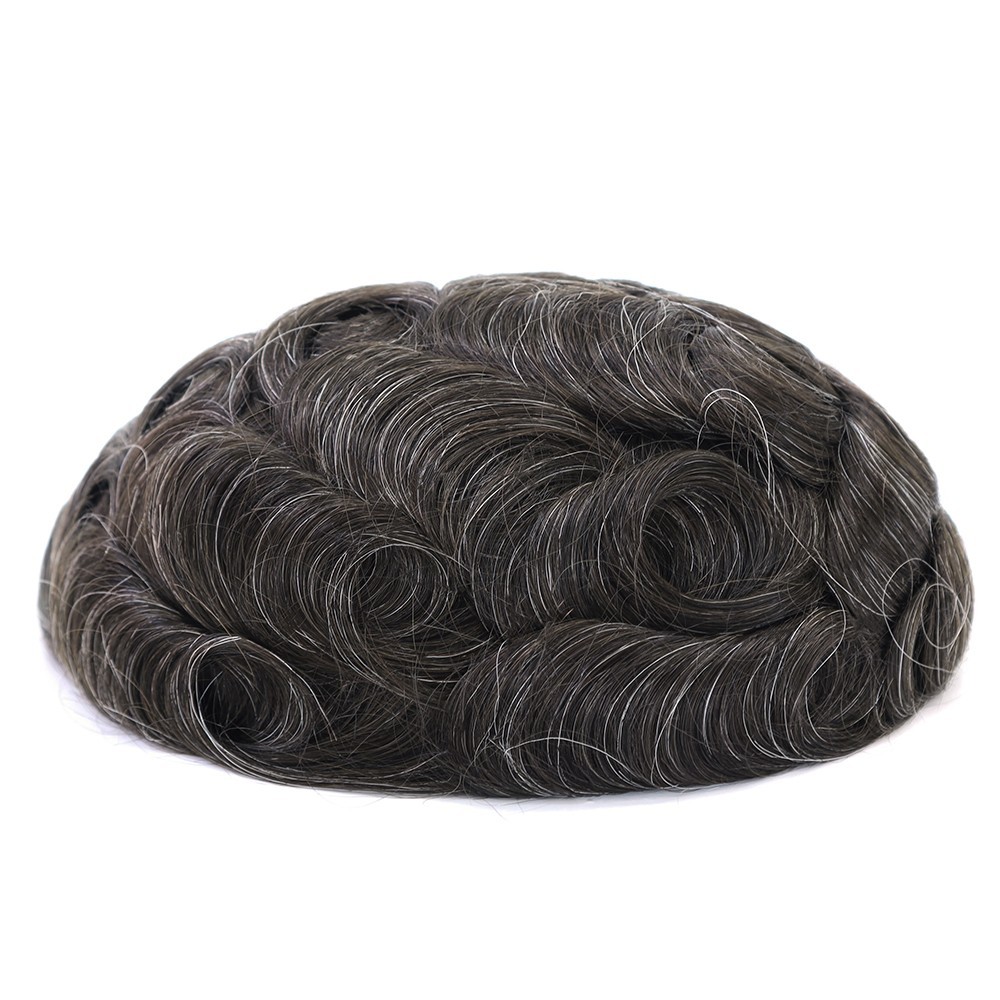 Toupee For Men Human Hair Replecement System FineMono Indian Hair Free Hairpiece
