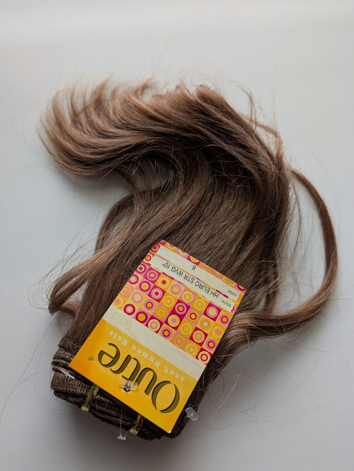 Outre Gold Hair Extensions Wig HH EURO STR WVG 10″ Color 8 NWT *STATIC*