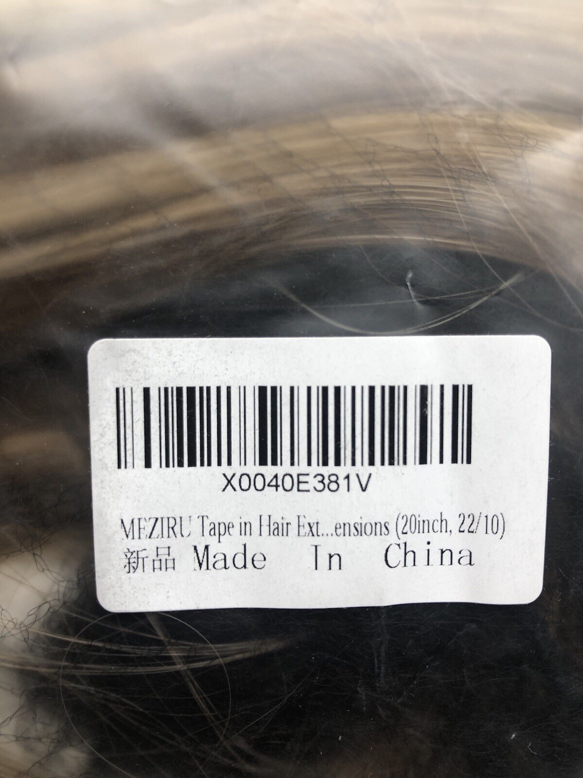 Hair Extension 20″ Silky Tape Hair Extension 10Pc Synthetic Mix Ash Medium Brown