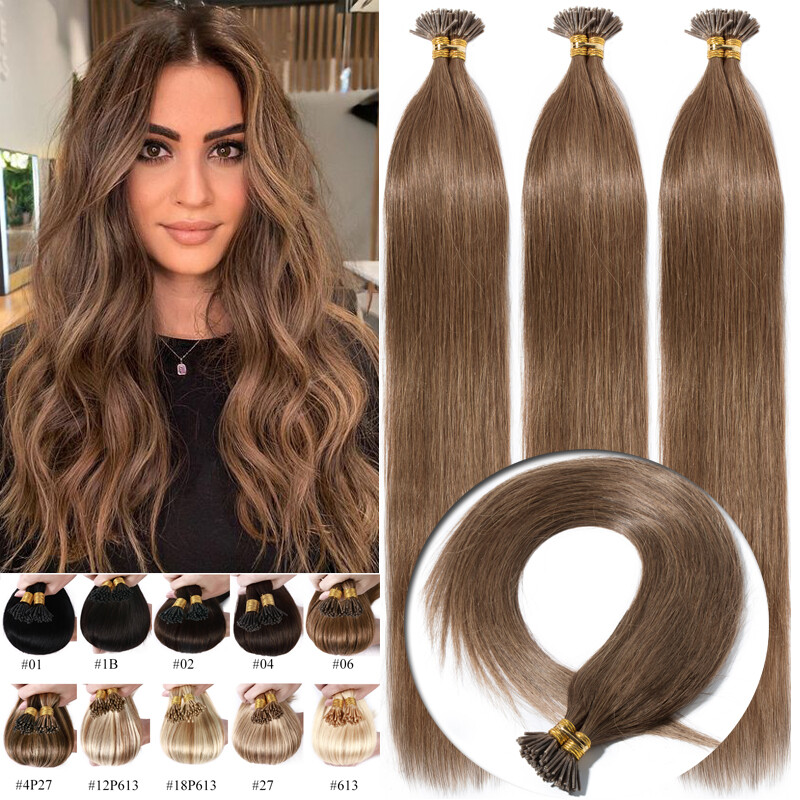 I-Tip Stick 100% Remy Human Hair Extensions Pre Bonded Keratin Fusion Thick 1G/S