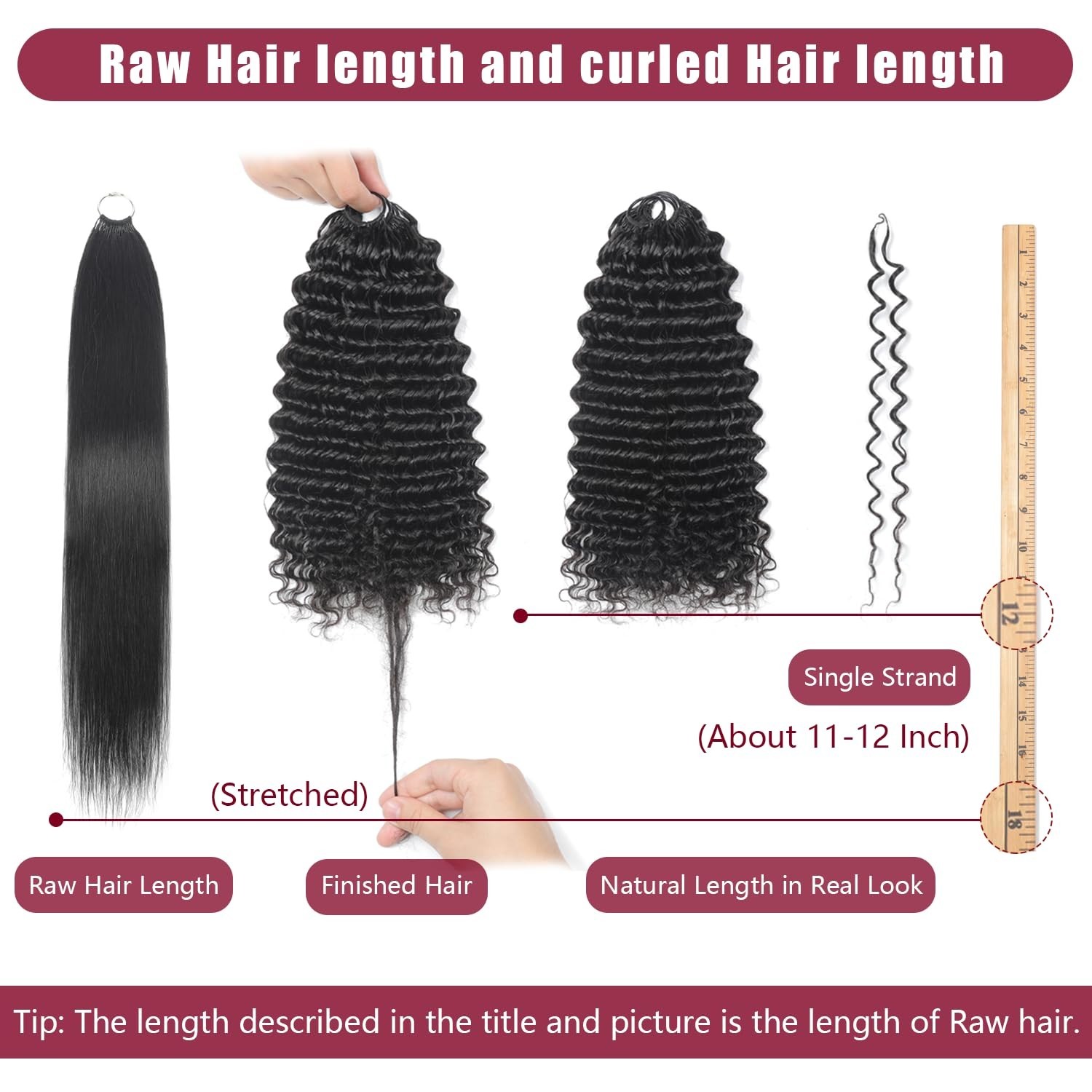 Soft 18-Inch Deep Wave Crochet Hair for Black Women – Miracle Knots Collection