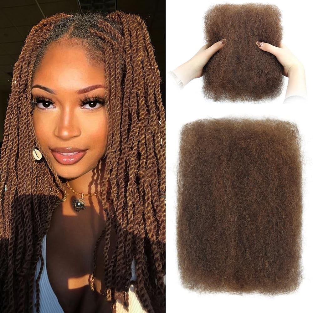 Afro Kinkys Bulk Human Hair for Dreadlocks Extensions and Locs Repair 1 Pack …