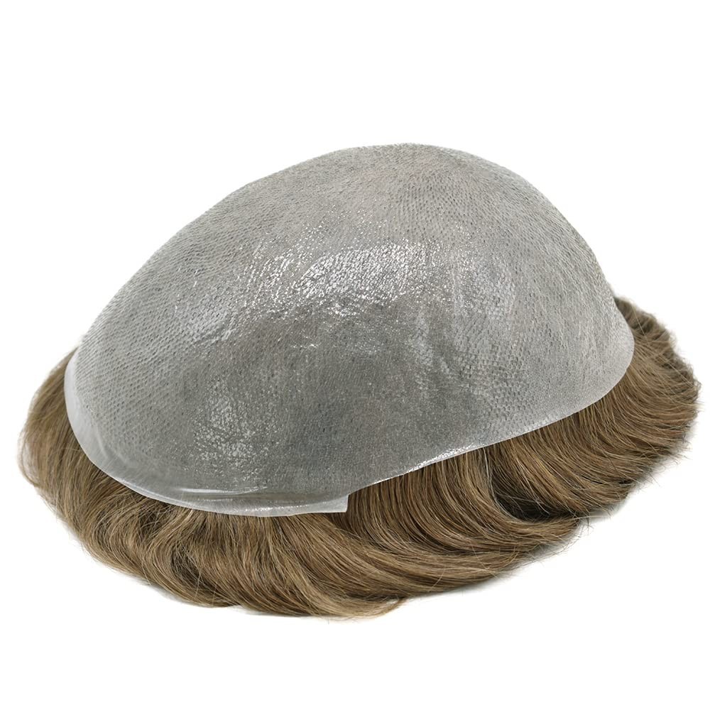 Ultra Thin Skin ToupeeMens Hair Replacement All Colors Hairpieces PU System Wig