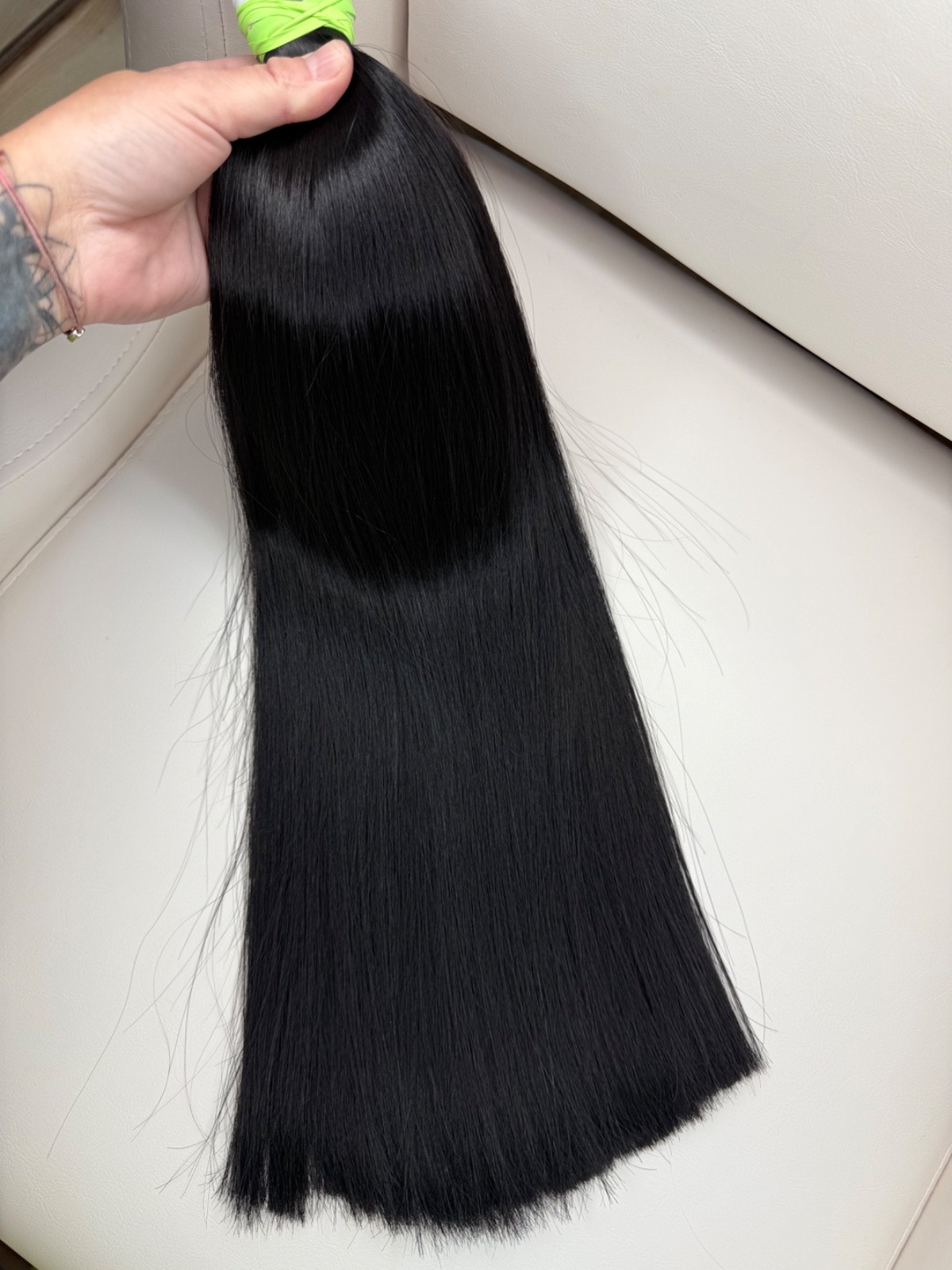Slavic hair |Human hair| Natural hair for extension/ 100gr color # 1.0| 28inc
