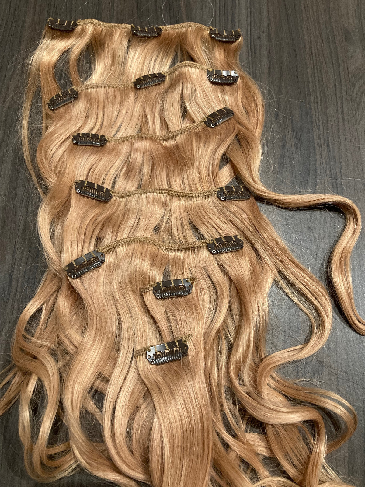 Royale Clip on Hair Extensions 100% Human Remy 19″