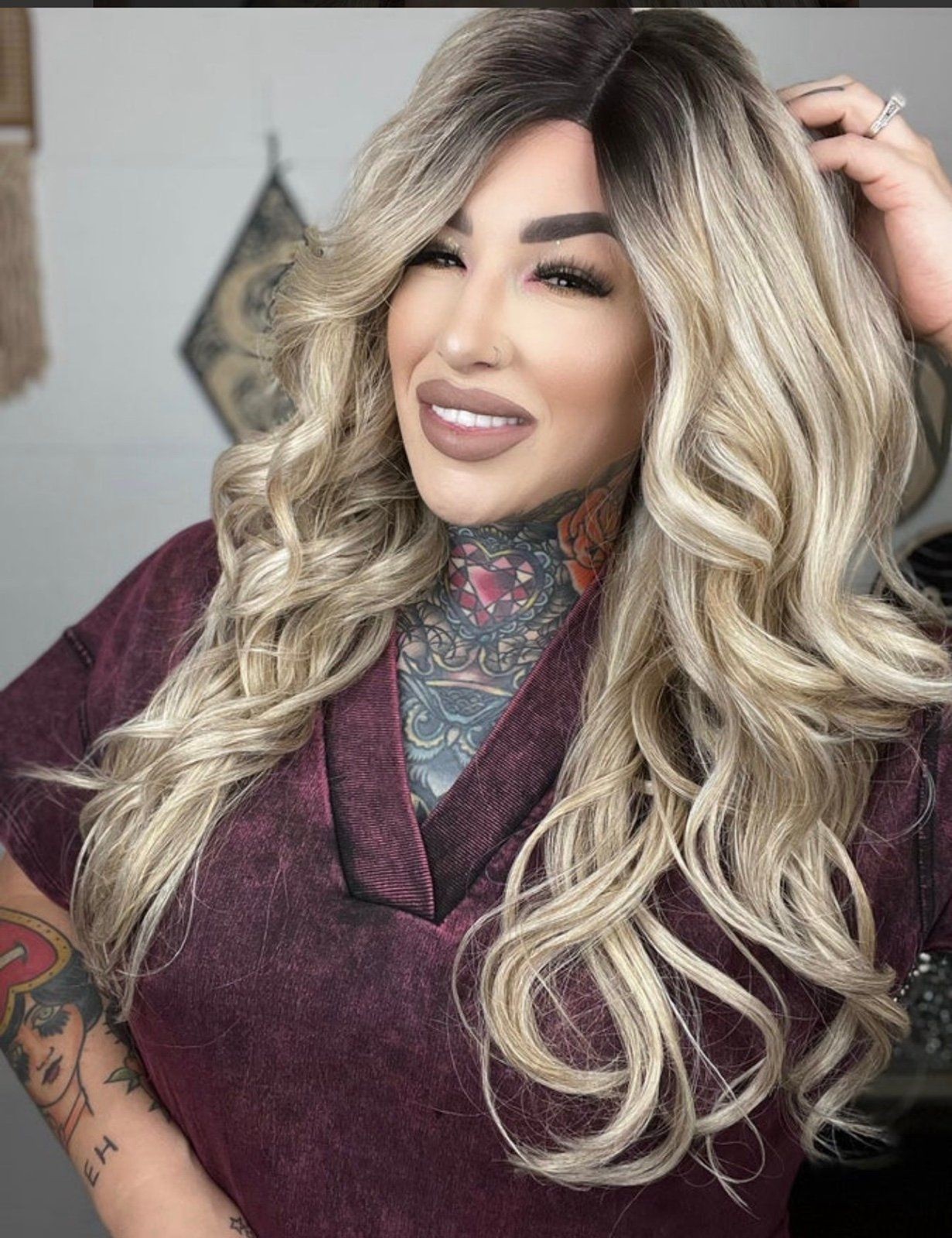Rebel Gypsy Wig “Velvet skies” Premium Synthetic Swiss lace front extended New