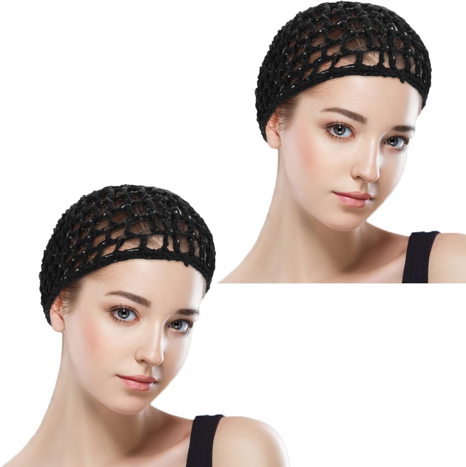 Wig Cap Thick Long Hair Caps Adjustable Net Mesh Braided Weaving Making Crochet