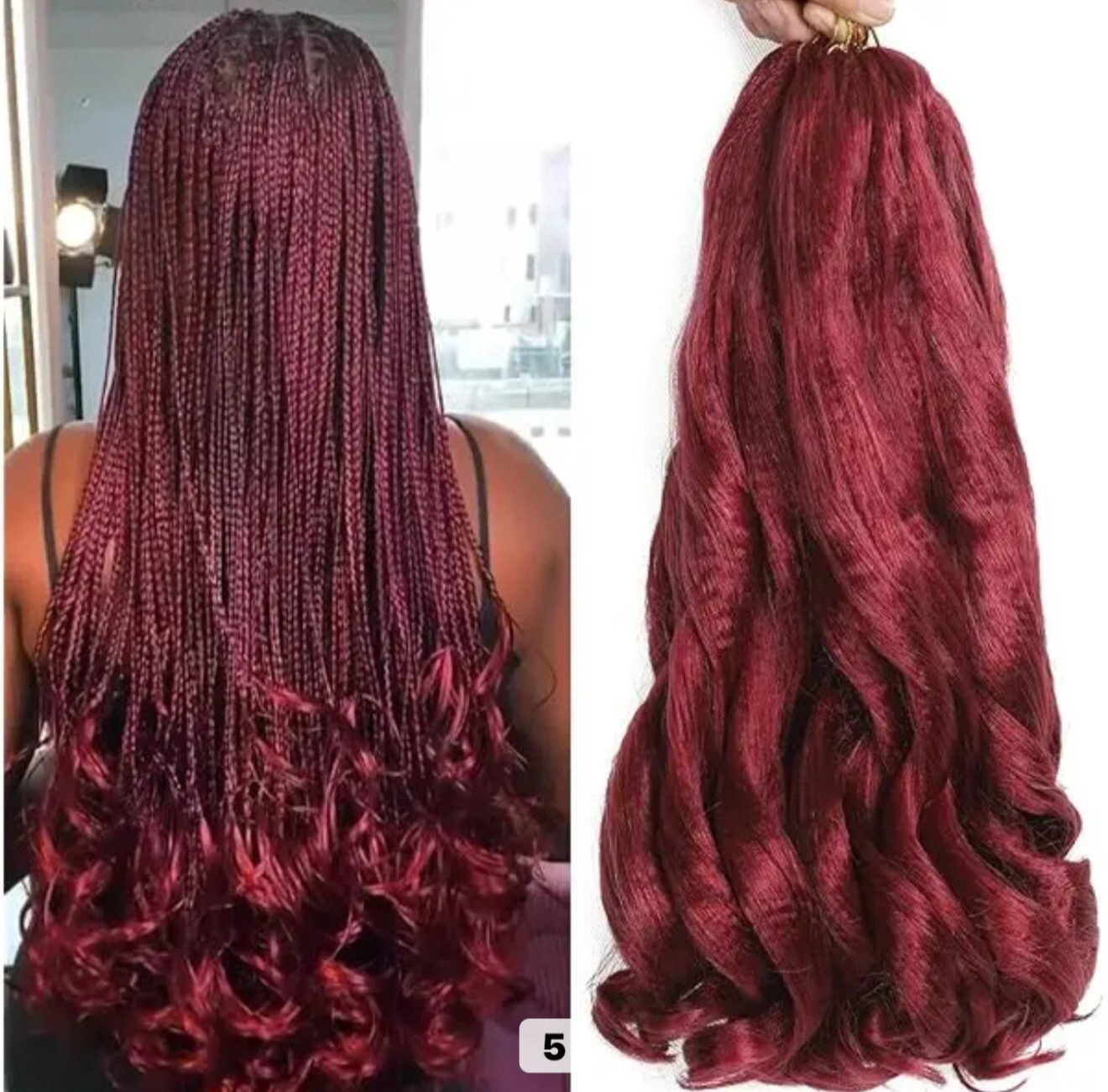 French Curl Braiding Hair