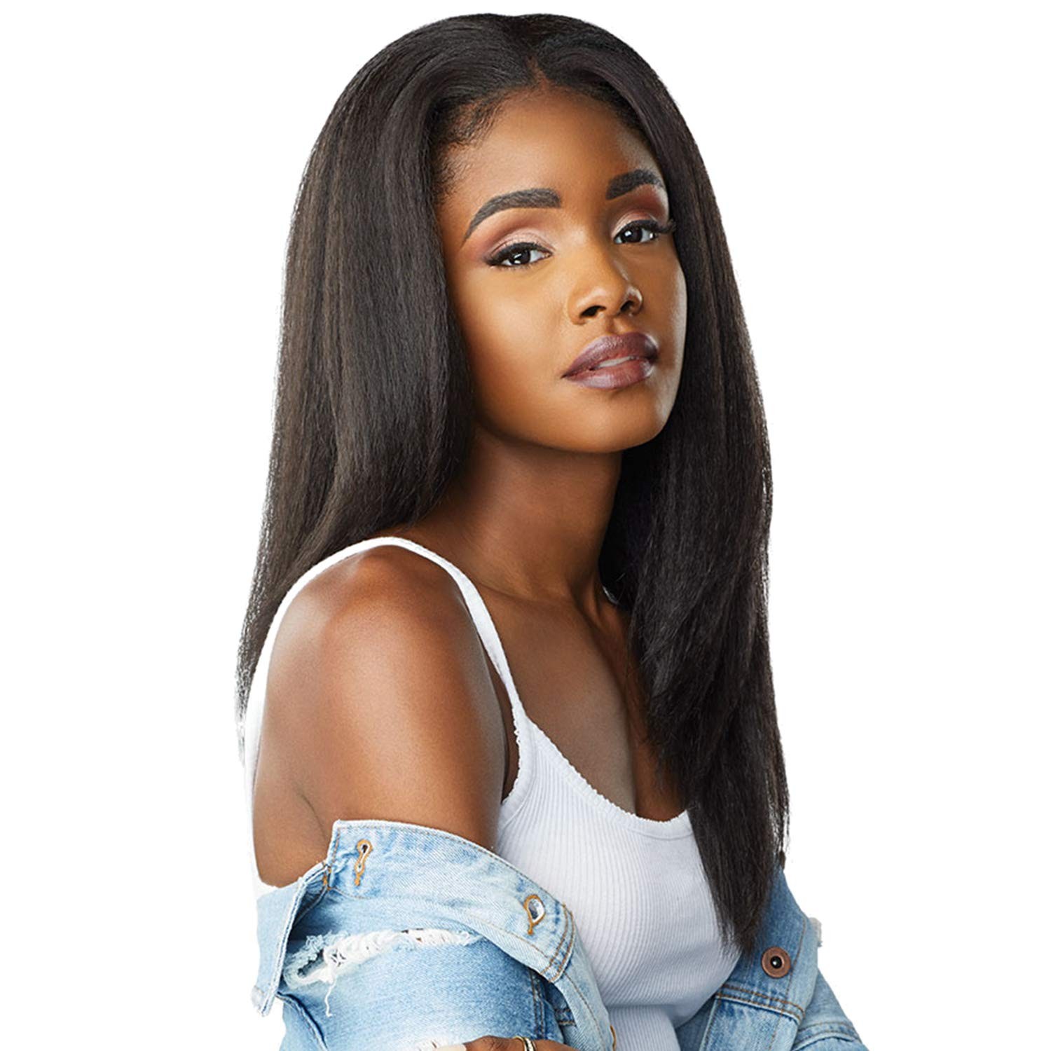 Sensationnel Curls Kinks and Co Instant Weave Half Wig 1B Off Black Textured