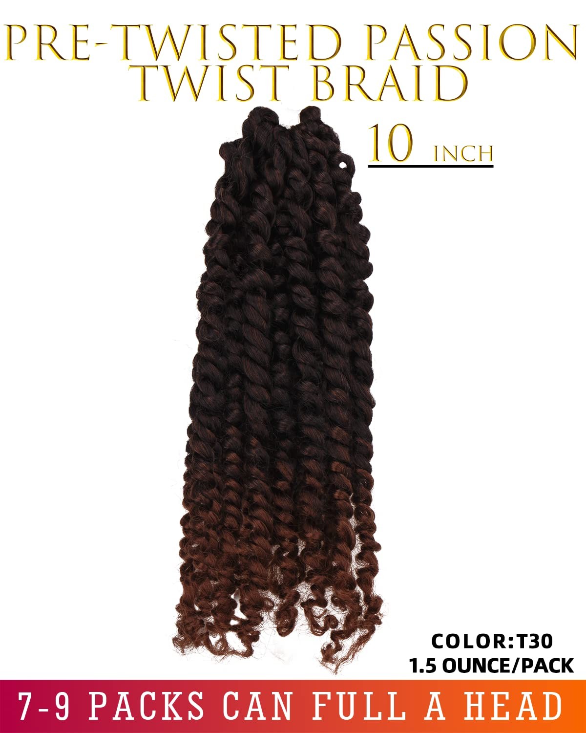 Miss Sula Passion Twist Hair-Pre-Twisted Passion Twistspre-Looped Crochet