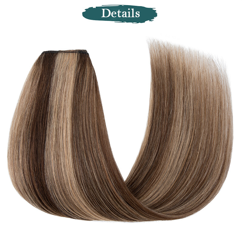 THICK Clip In One Piece 100% Remy Human Hair 3/4 Full Head U-Shape Extensions