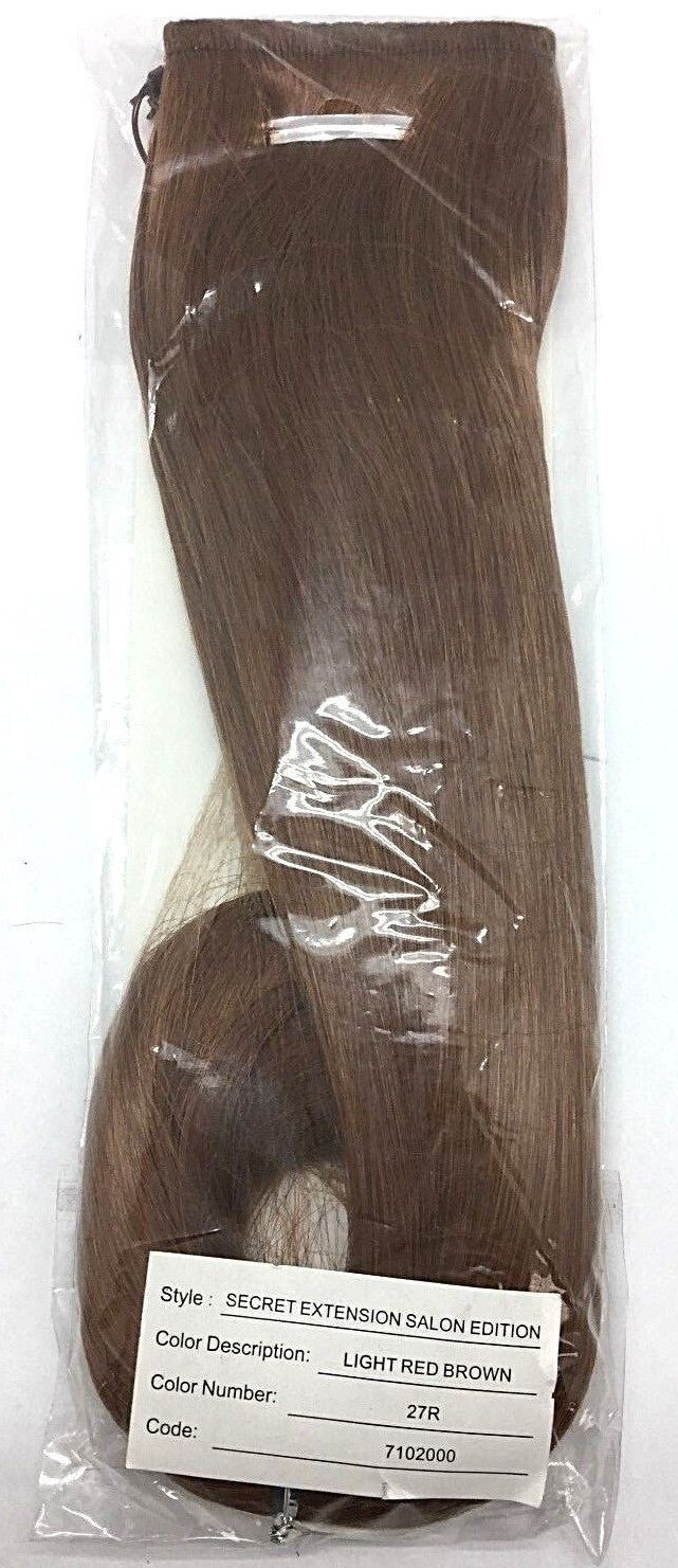 Secret Extensions Salon Edt. Daisy Fuentes Headband 18″ 80g Hair Light Red Brown