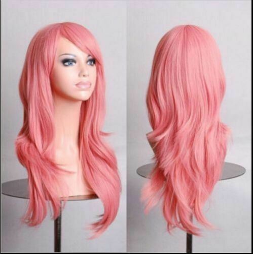 70cm 27.5 Inch Curly Fashion Cosplay Costume Party Wig Full Wavy Halloween