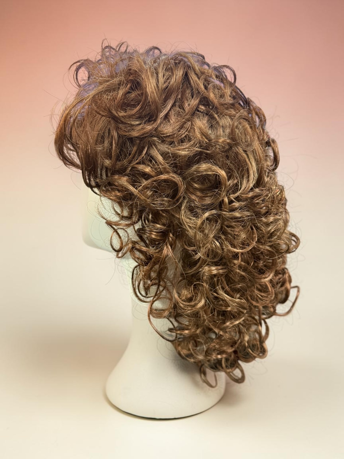 Jon Renau Illusions TERRA 807 Wig Curly Medium Brown Auburn 8/32 CURLY LONG