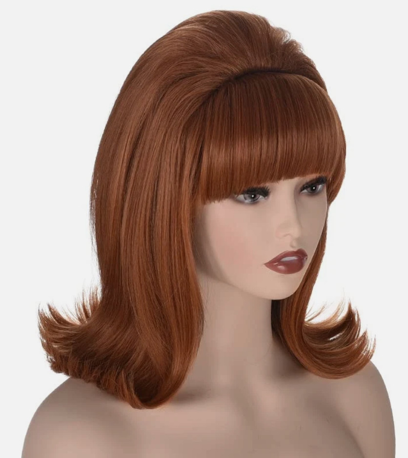 Womens Flip Wig 70S 60S Retro Beehive Style Bouffant Vintage Look Wig Costume