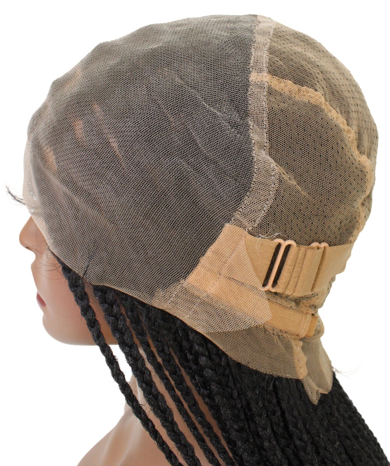 Ivy 31-inches Full Hand Tied Box Braid Style Lace Wig