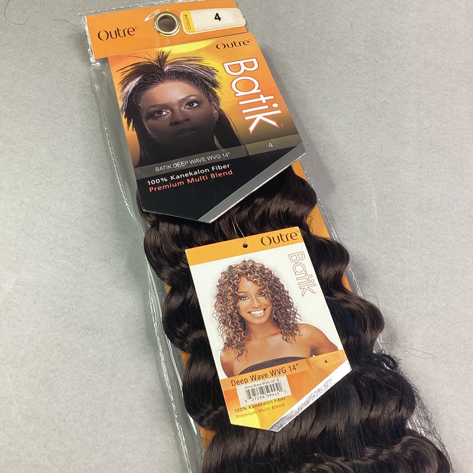 Outre Batik Deep Wave Hair Extensions 14″ Kanekalon Fiber Color 4