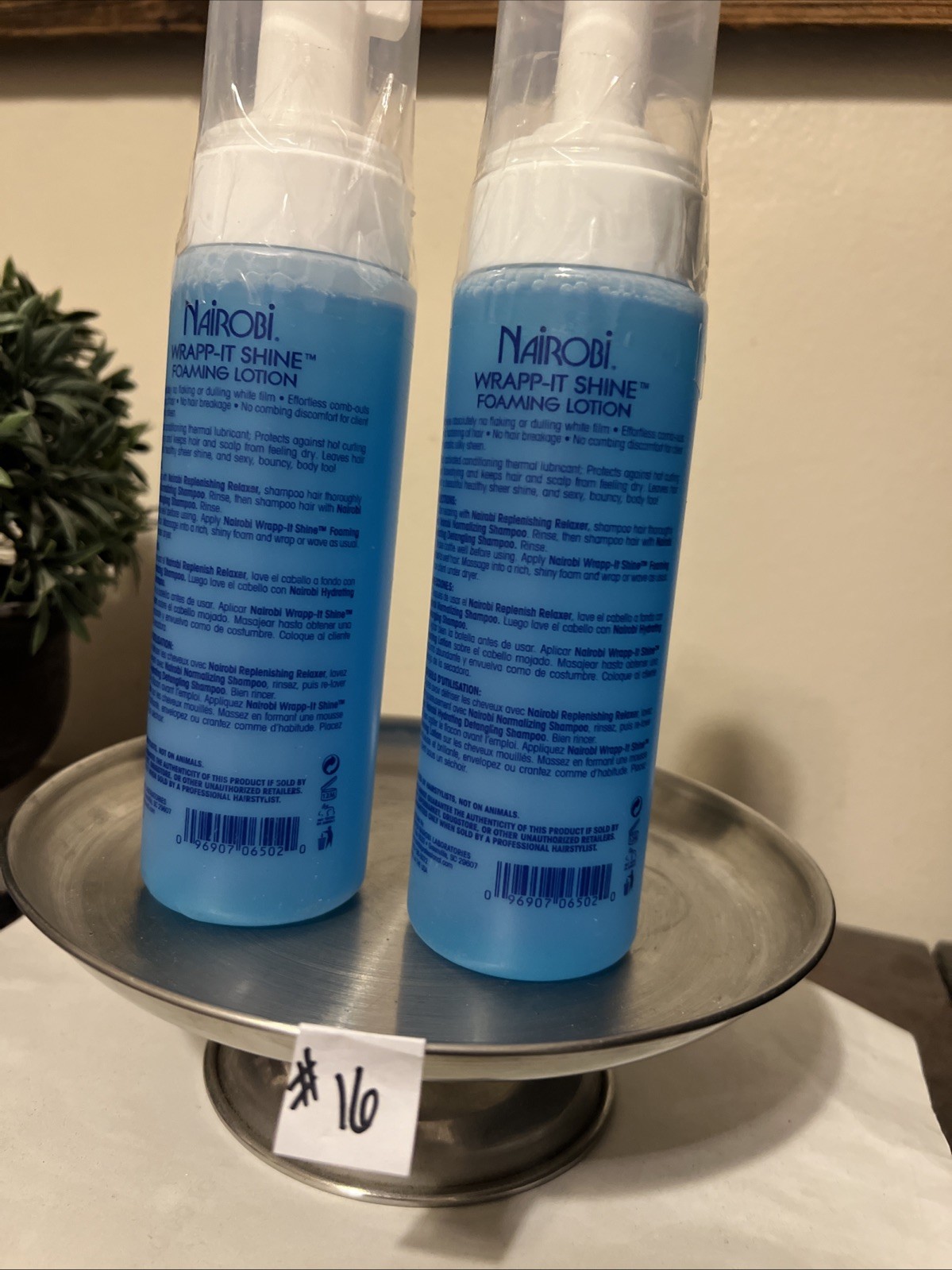 2 Pack Nairobi wrapp-it shine foaming lotion 8oz