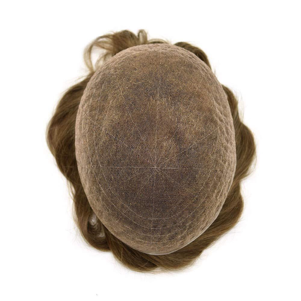 Full French Lace Hair Replacement System For Man Swiss Lace Men Toupee Hairpiece