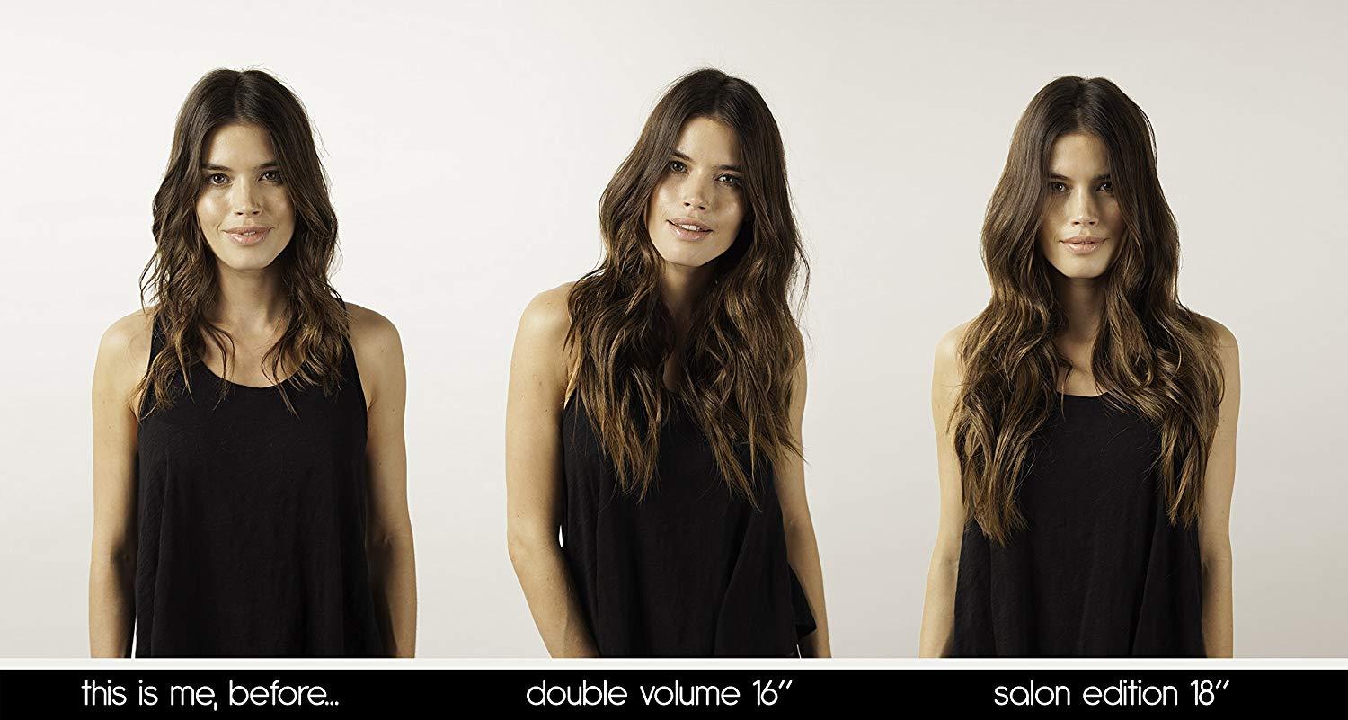 Secret Extensions Salon Edt Daisy Fuentes Headband 18″ 80g Hair Medium Red Brown