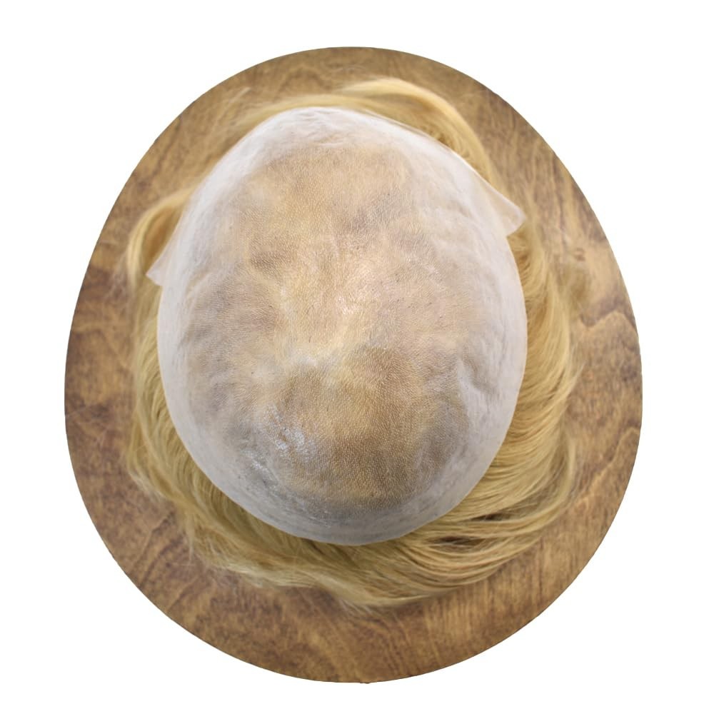 Ultra Thin Skin Toupee Mens Hair Replacement All Colors Hairpieces PU System US