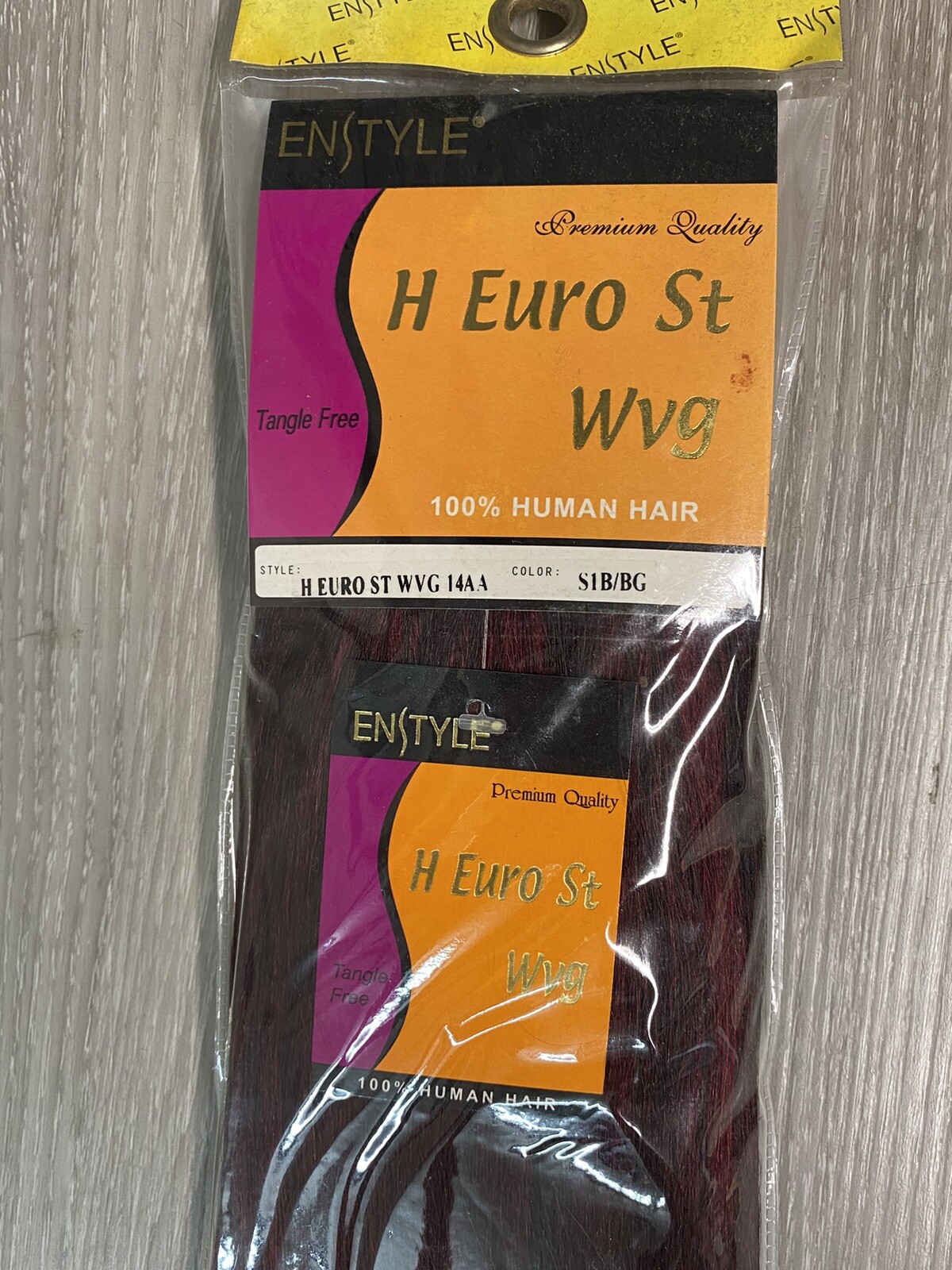 Enstyle H Euro St Weave 100% Human Hair Color S1B BG 15” New