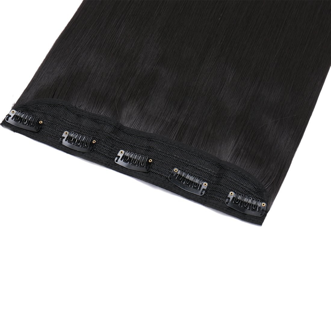 Gorgeous 30” Clip-in Hair Extensions in Natural Black – 5 Secure Clips