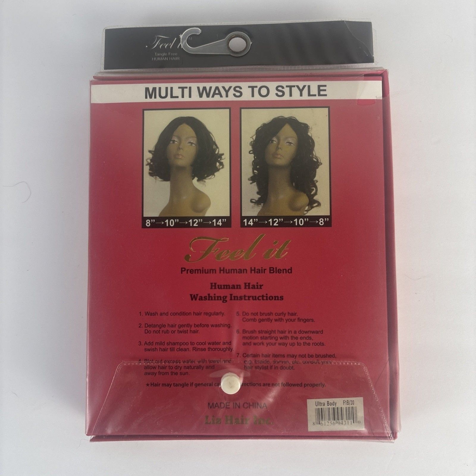 Premium Human Hair Blend 4 Pc Multipack 8 10 12 14″ F1B/30 Off Black Honey Blond