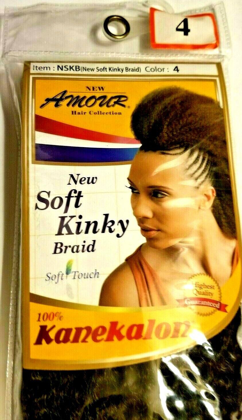 Amour New Soft Kinky Braid – Kanekalon. LONG HAIR EXTENSIONS – Color 4 or T1B/30