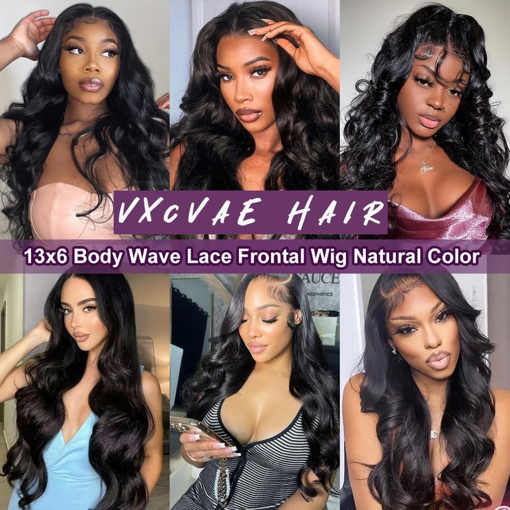 30″ 13×6 Lace Front Wig, 220 Density Body Wave, HD Lace, Pre-Plucked, Glueless,