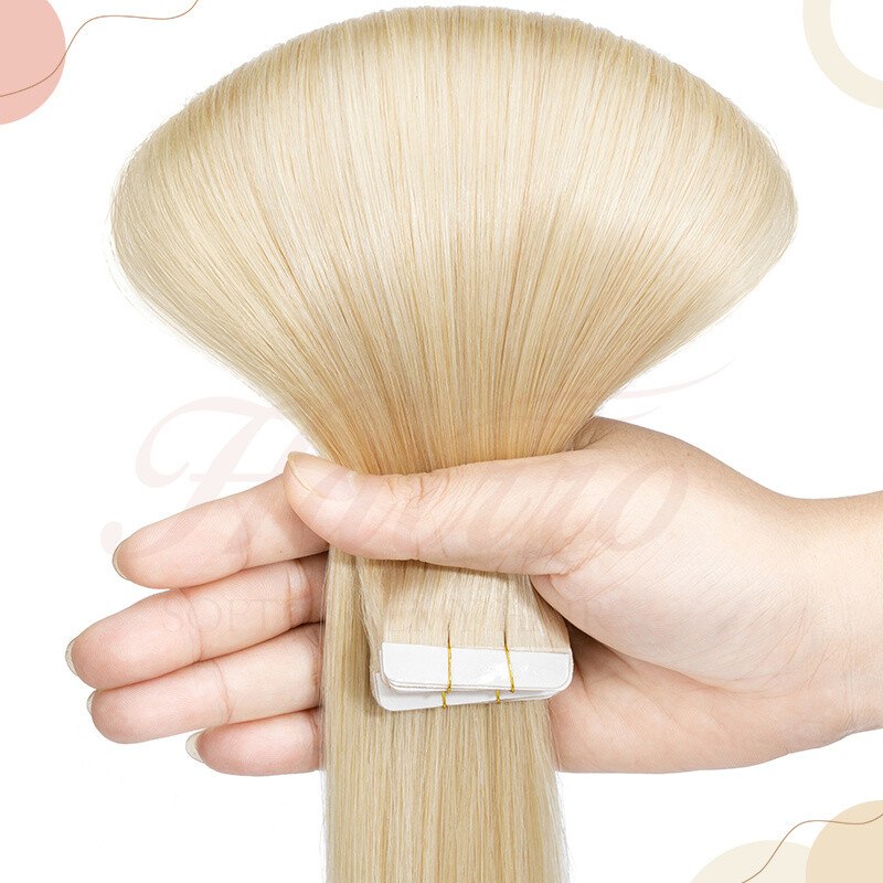 Tape In Human Hair Extensions 100% Remy Hair Seamless Skin Weft Double Drawn