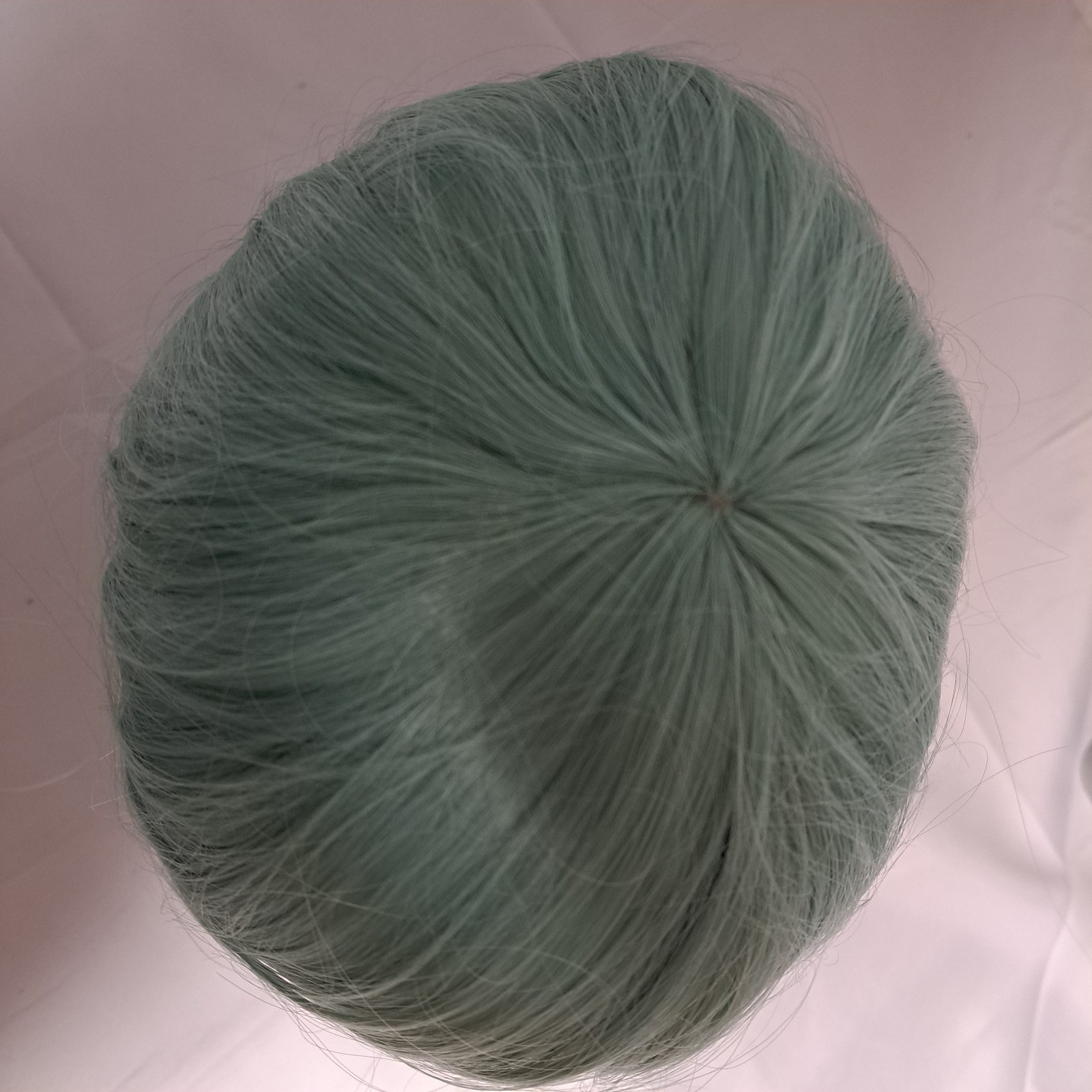 Wig Soft Green Anime Boy Cut bangs synthetic short Halloweeen Cos Play NWT