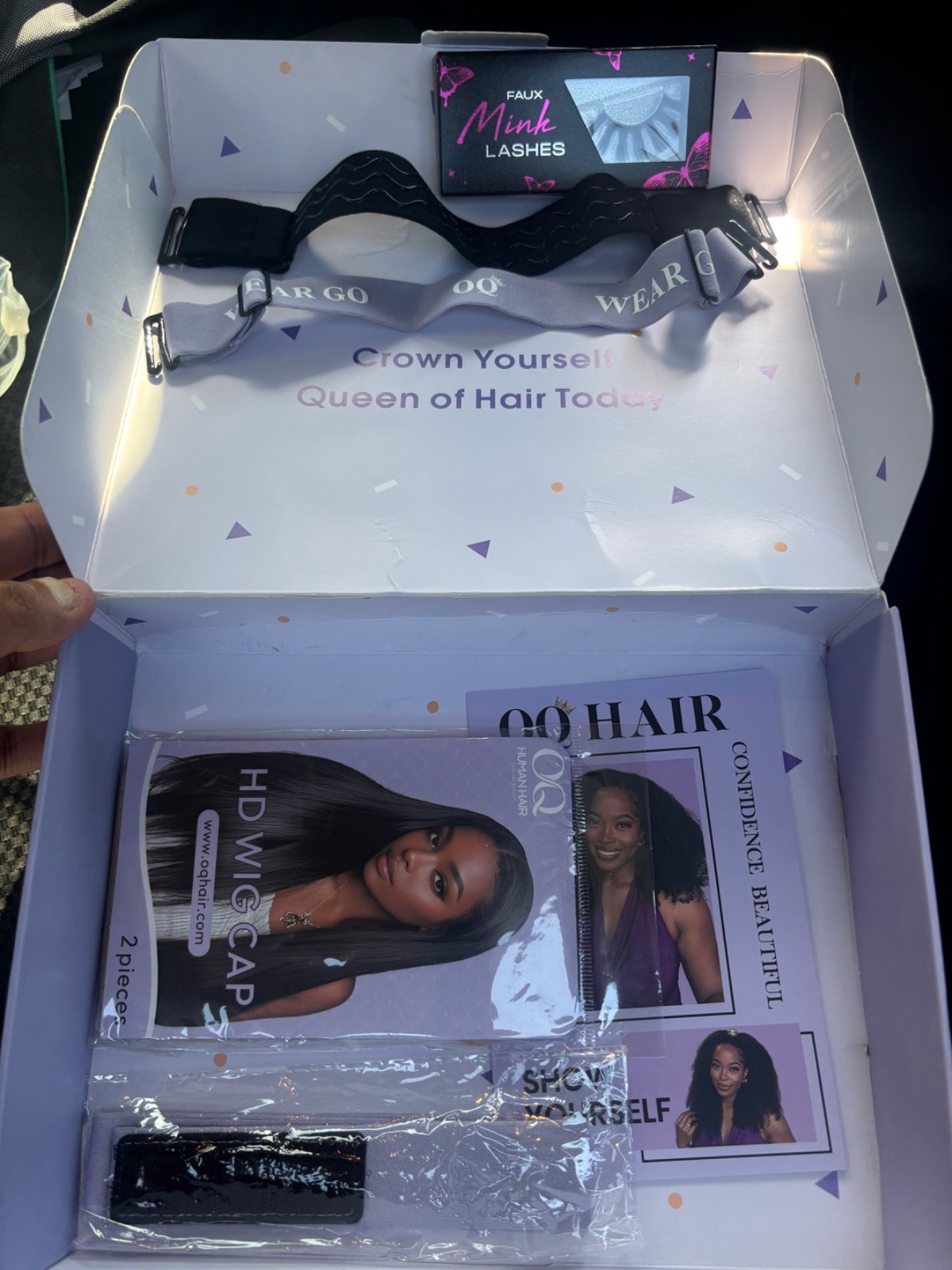 OQ HAIR Redish/Brown Wig Straight 22″ HD Lace Wig
