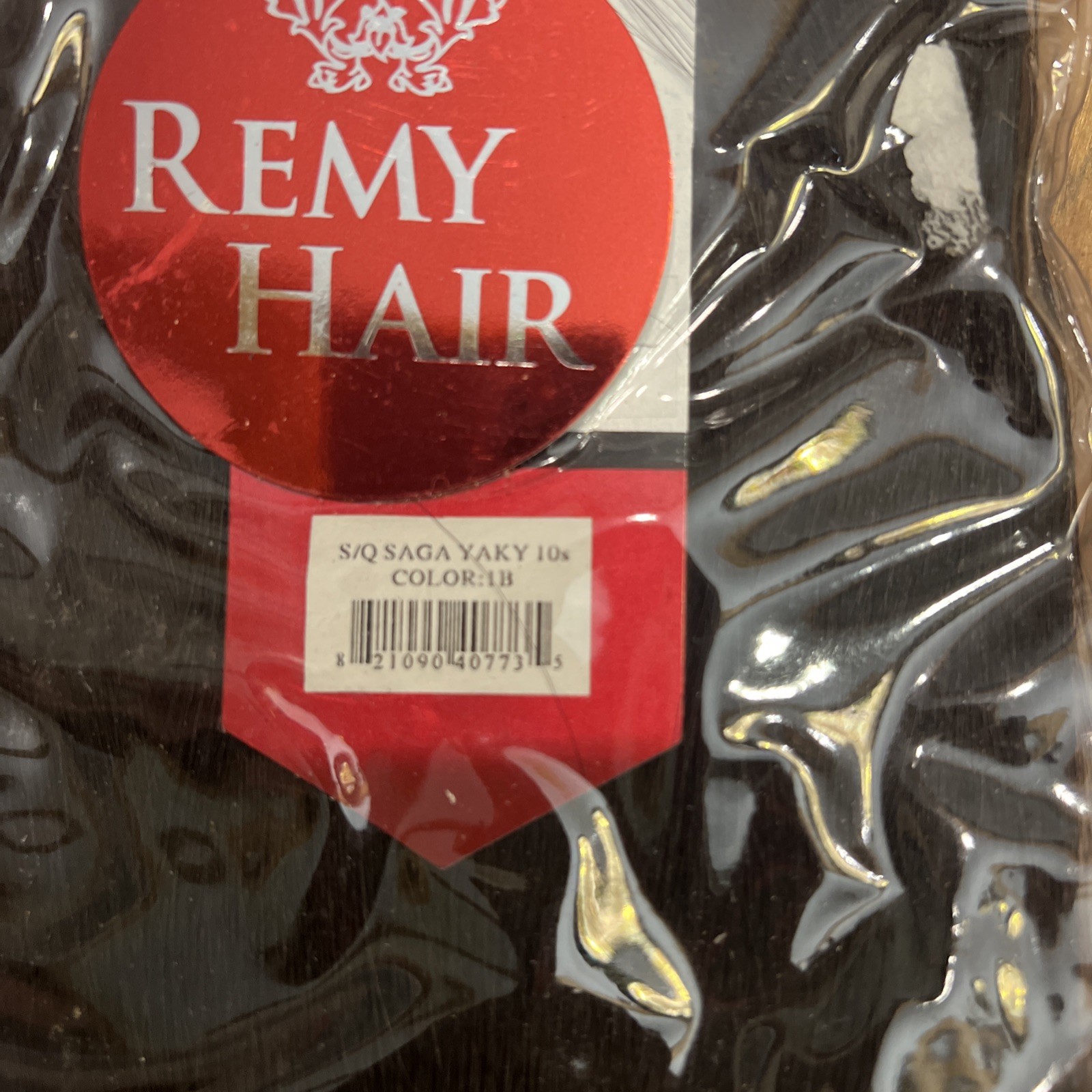 Saga remy yaky 10” color 1 premium quality 100% human hair