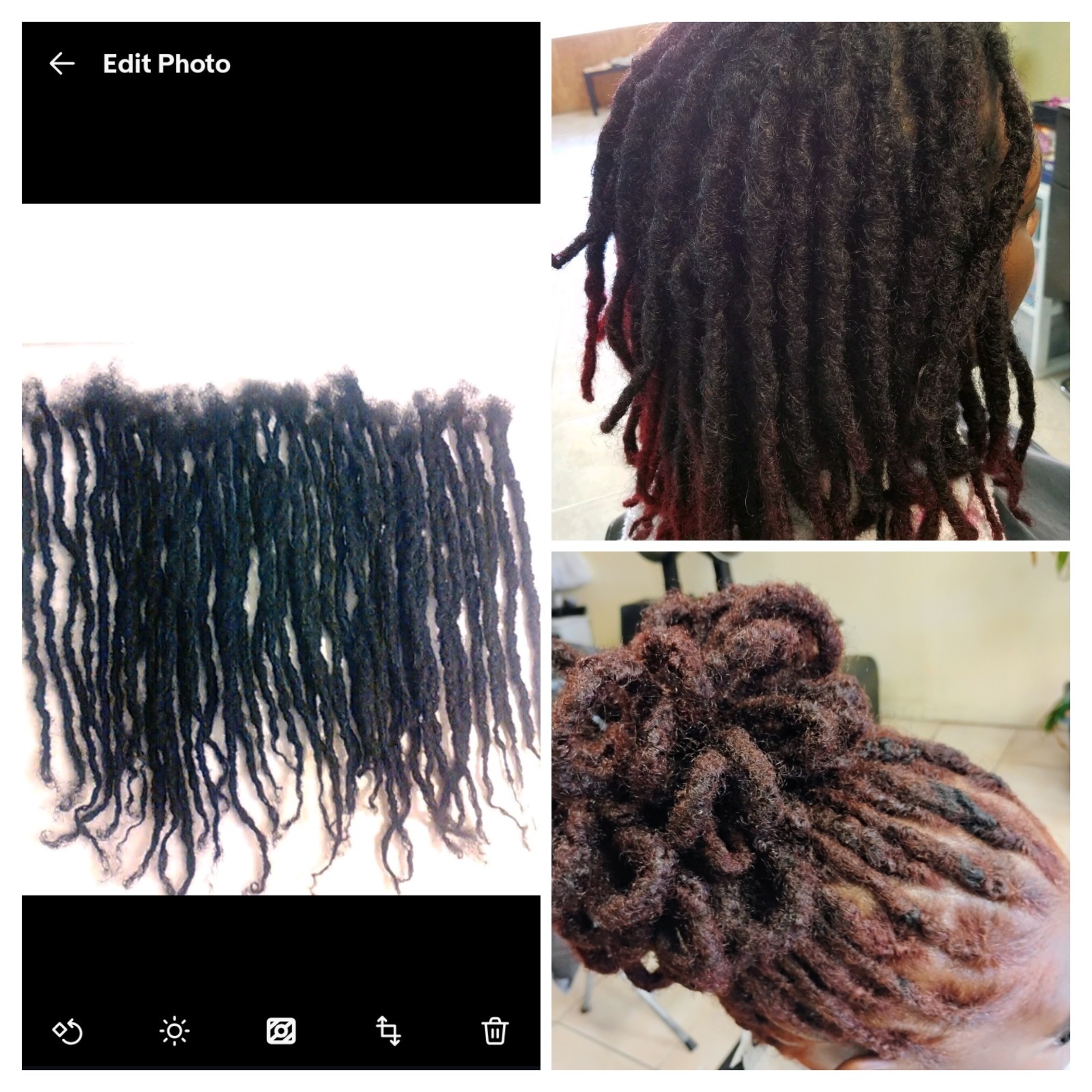 100% Human Hair Locks handmade Dreadlocks 90 pieces 8″ black 1 cm thick