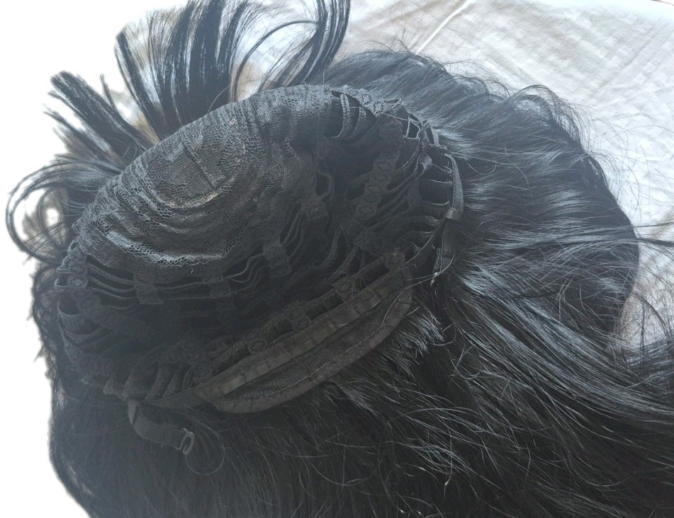 26in Black Long Wavy Wig with Bangs for Women Heat Resistant Synthetic Cosplay