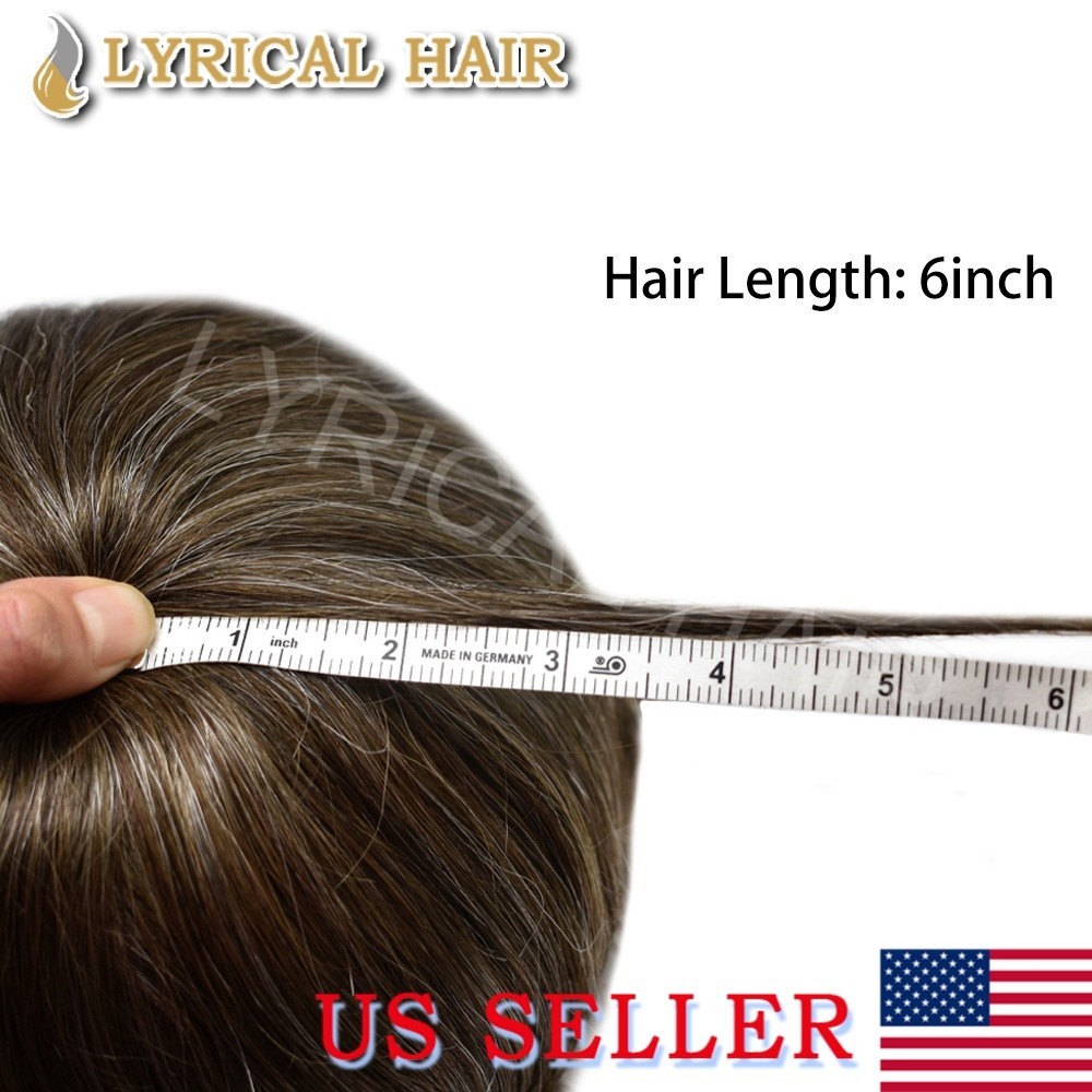 Lace Front PU Base Men’s Toupee Human Hair Natural Invisible Hairline Hairpiece