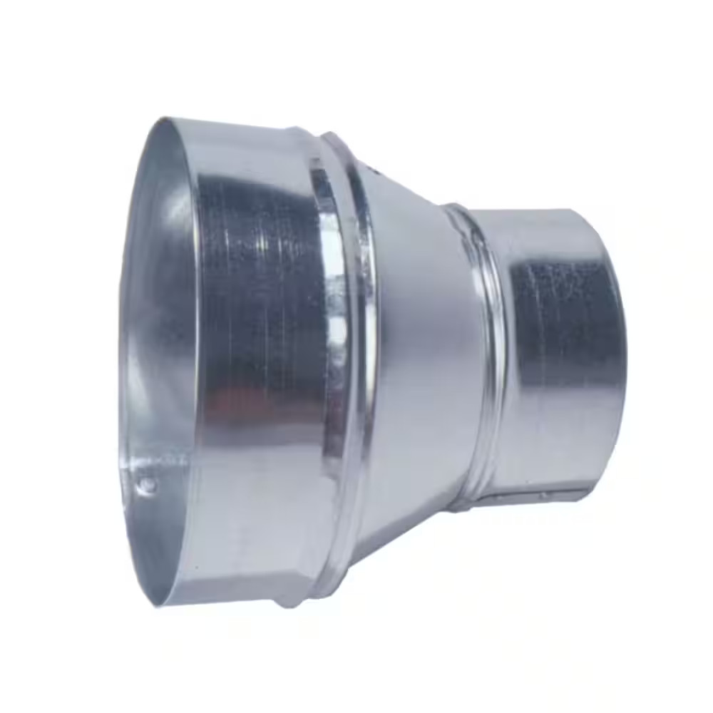 Master Flow 14 in to 12 in Round Reducer Durable Galvanized Steel
