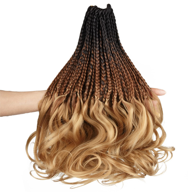 Hahoness French Curl Braids Crochet Hair For Black Women – 14 Inch 8 Packs