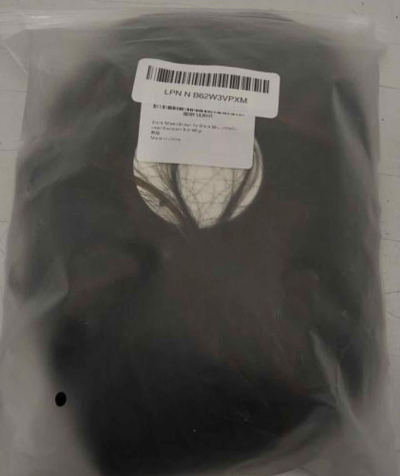 Medium Black/Brown Highlights Synthetic Wavy Wig Rose Net Adjustable