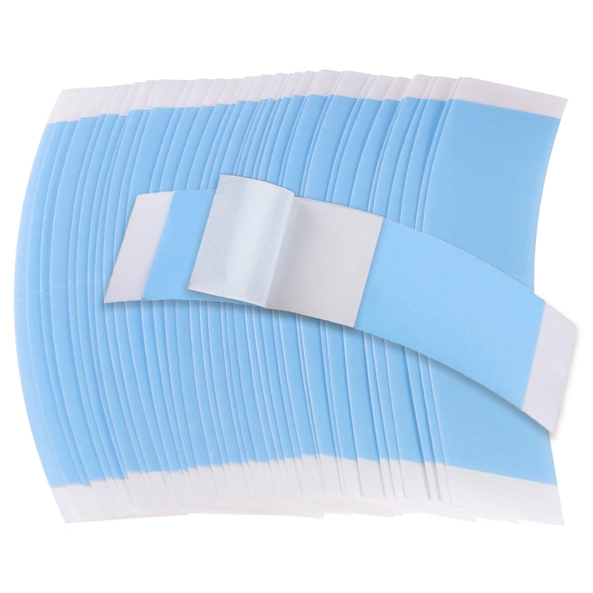 48PCS Double-Sided Waterproof Lace Glue for Front Lace Wigs Bold Hold Blue