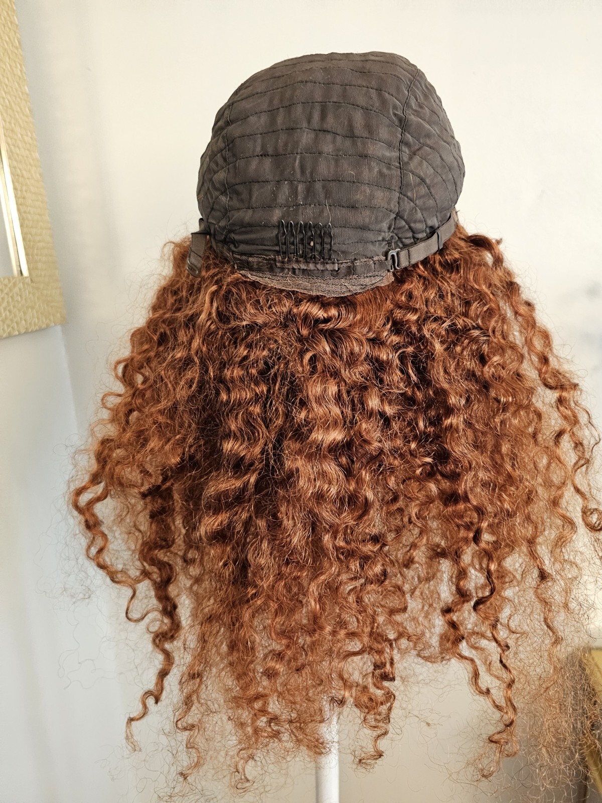 High Quality regular Top 22 to 23″ curly wavy 100% Virgin Human Hair Lace Wig