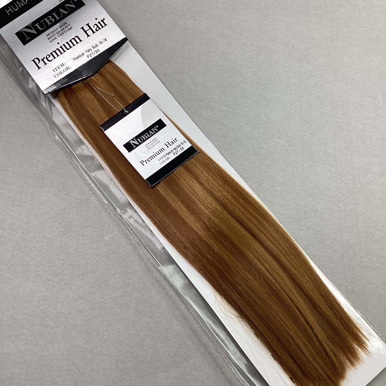 NUBIAN Premium Human Hair Yaky Bulk 16-18 P27-30 Hair Extensions