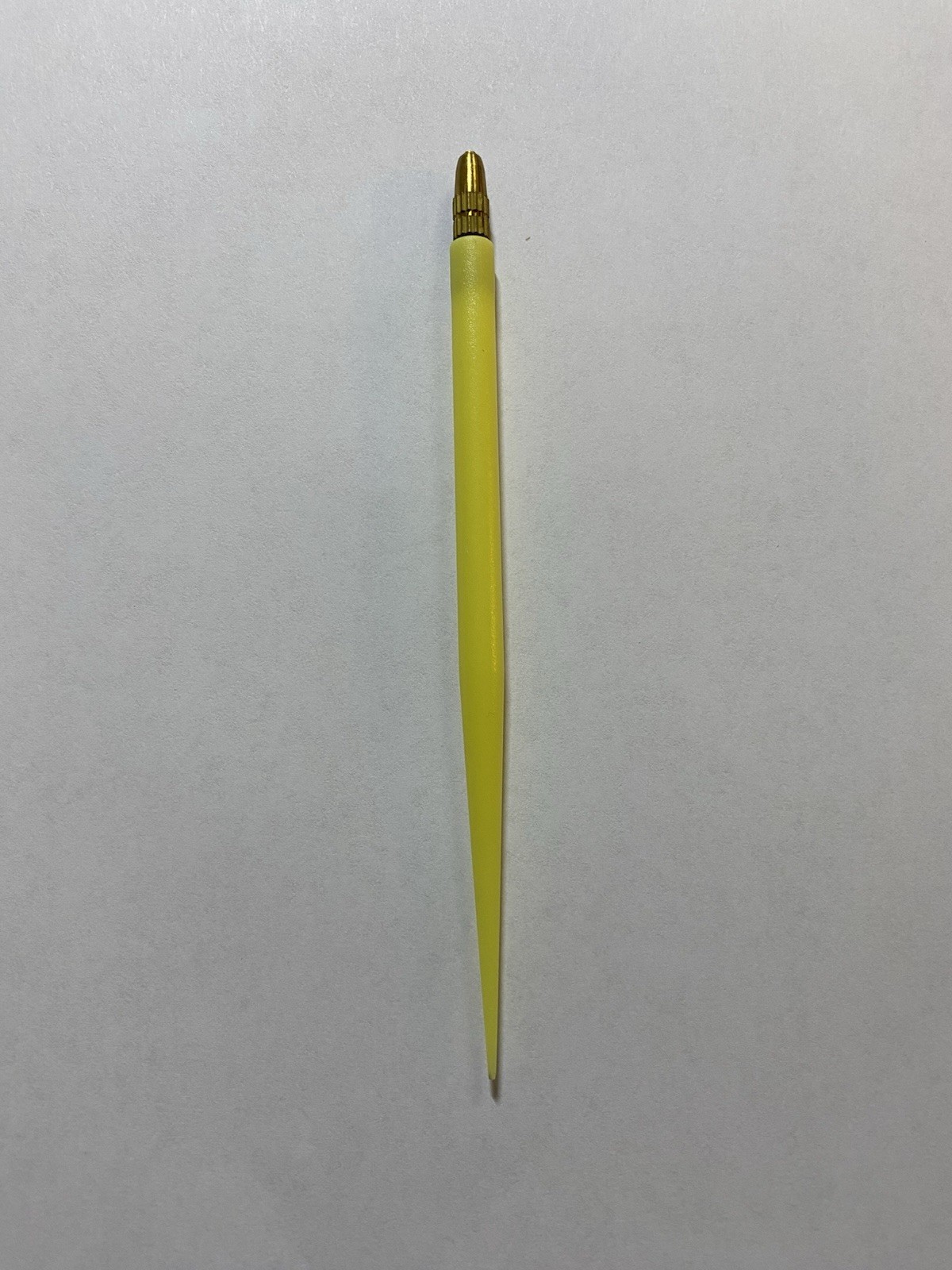 Ventilating Needle Holder ONLY for Making Wigs Crochet Hook Hand Tied Yellow