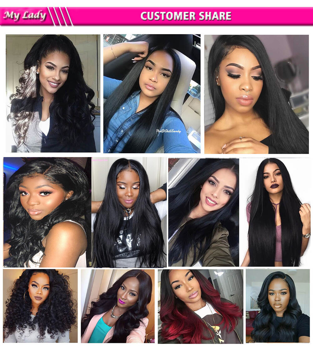 Straight 4*4 Lace Closure with 3 Bundles Weave Weft Virgin Human Hair Extensions